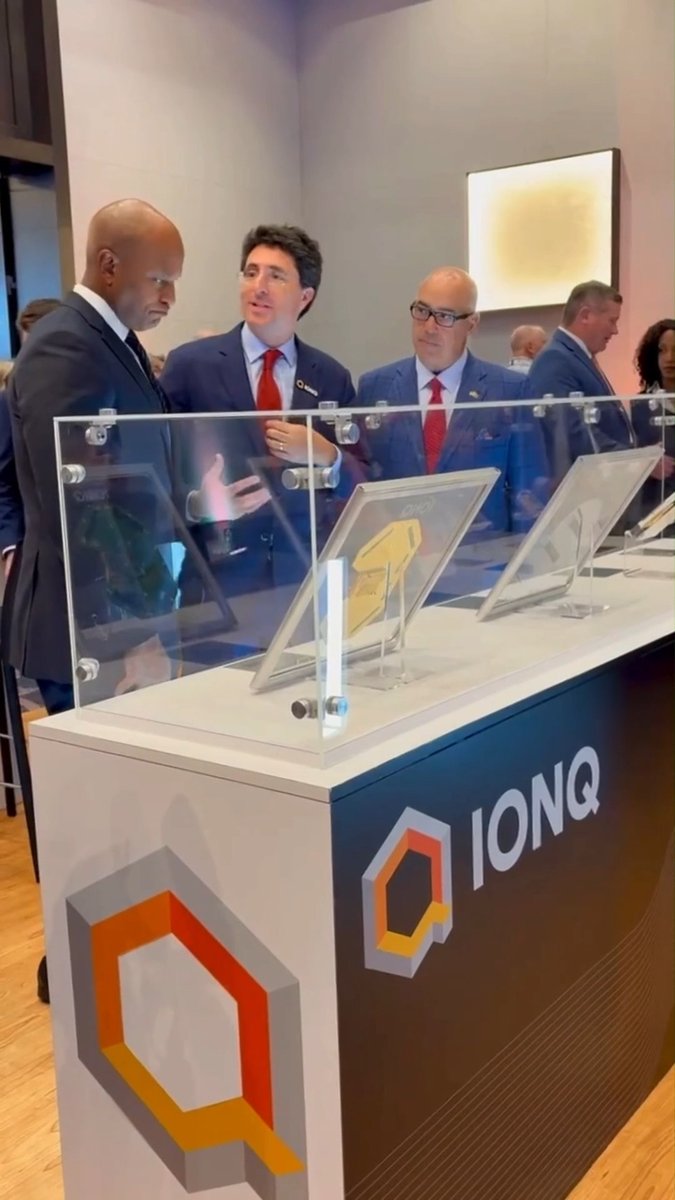 Thank you to Maryland's own Governor Wes Moore for sharing your bold quantum vision with our CEO Niccolo de Masi and Dean Acosta, our Chief Corporate Affairs & Gov’t Relations Officer, at Quantum World Congress. #IonQ #QuantumWorldCongress #QWC2026 #QuantumIsNow #Maryland