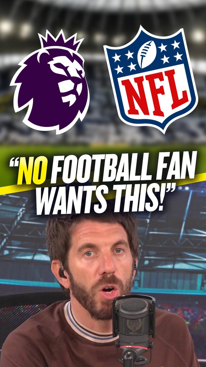 🛑 "No football fan wants this." ❌ "An NFL home crowd isn't as much of an advantage as in the Premier League." Andy Goldstein dismisses claims the Premier League should look to play games in the United States 🇺🇸