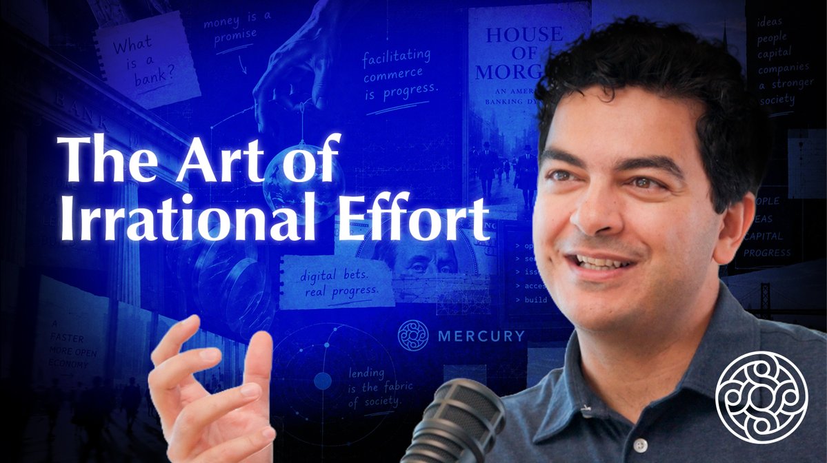 "I think just being annoyed about the world is quite a useful attribute as a CEO... why does it have to be like this?" immad has built Mercury with extreme helpfulness and irrational effort at the core its product philosophy. Watch: Dialectic 57: The Art of Irrational Effort Immad Akhund is a 4x founder who decided banking didn't need to suck, especially given how central it is to every entrepreneur's journey. Nearly a decade in, he hopes to fight decay and build a company that gets better over time, not worse. 1-in-3 startups use Mercury, and he's betting that the next 10 years of entrepreneurship will be greater than the last. Timestamps: (0:00) Opening Highlights (1:50) Intro: Immad Akhund (4:16) Start: Banks and Why Immad Was Suited to Build One (20:30) What Traditional Banks Do Well & What Mercury Got Right (29:33) Why Mercury Wants a Bank Charter (35:57) What's Scarce When Software Is Easy (49:00) Becoming the Default for New Entrepreneurs (53:34) Product: 100 Little Things Better (1:06:51) The Right to Win (1:09:19) Brand as Care (1:15:19) Culture and Being Extremely Helpful (1:22:51) Command, Agents, and AI (1:34:26) Ambition, Investing, and Leading (1:46:54) Family, Pakistan, and America (1:52:56) Money, Freedom, and Energy Available below and all platforms.