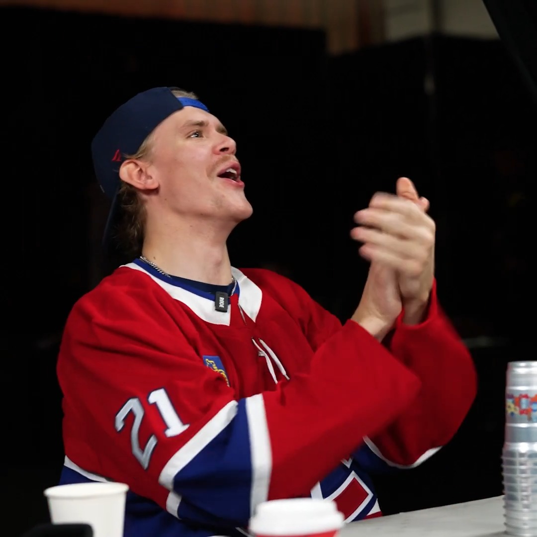 Personne n’a autant hâte au dévoilement du contenu de cette saison que Kaiden Guhle Nobody is more excited for this year's content to drop than Kaiden Guhle #GoHabsGo