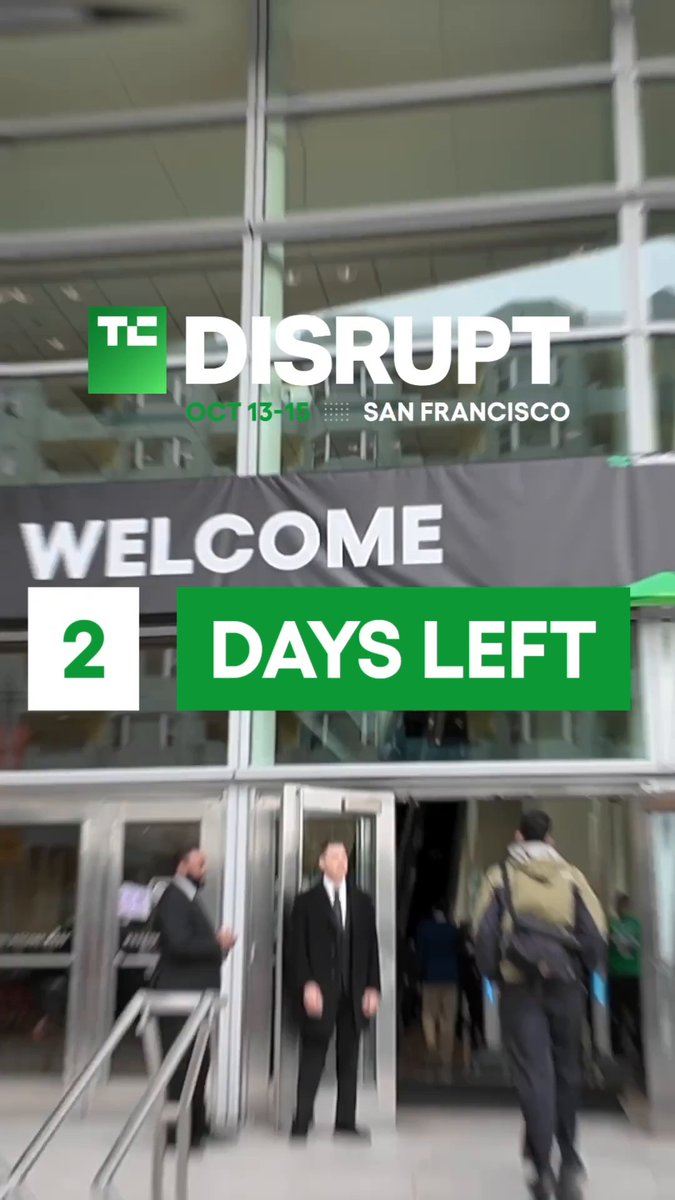 Just 2 days left until Disrupt 2026 pass prices increase! Right now, you can save up to $200 on your ticket, and get a 50% discount on a second pass, but that offer will only last until September 25, at 11:59 p.m. PT. Register now: