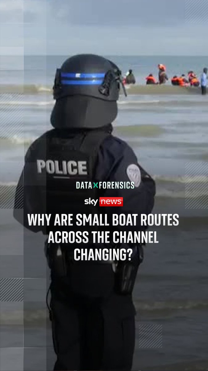 Sky's Data and Forensics team analysed hundreds of Channel crossings and found a change in how French authorities are dealing with migrant boat crossings. Sky's @chesh explains why there is still 'chaos' in the Channel despite the number of small boat arrivals falling