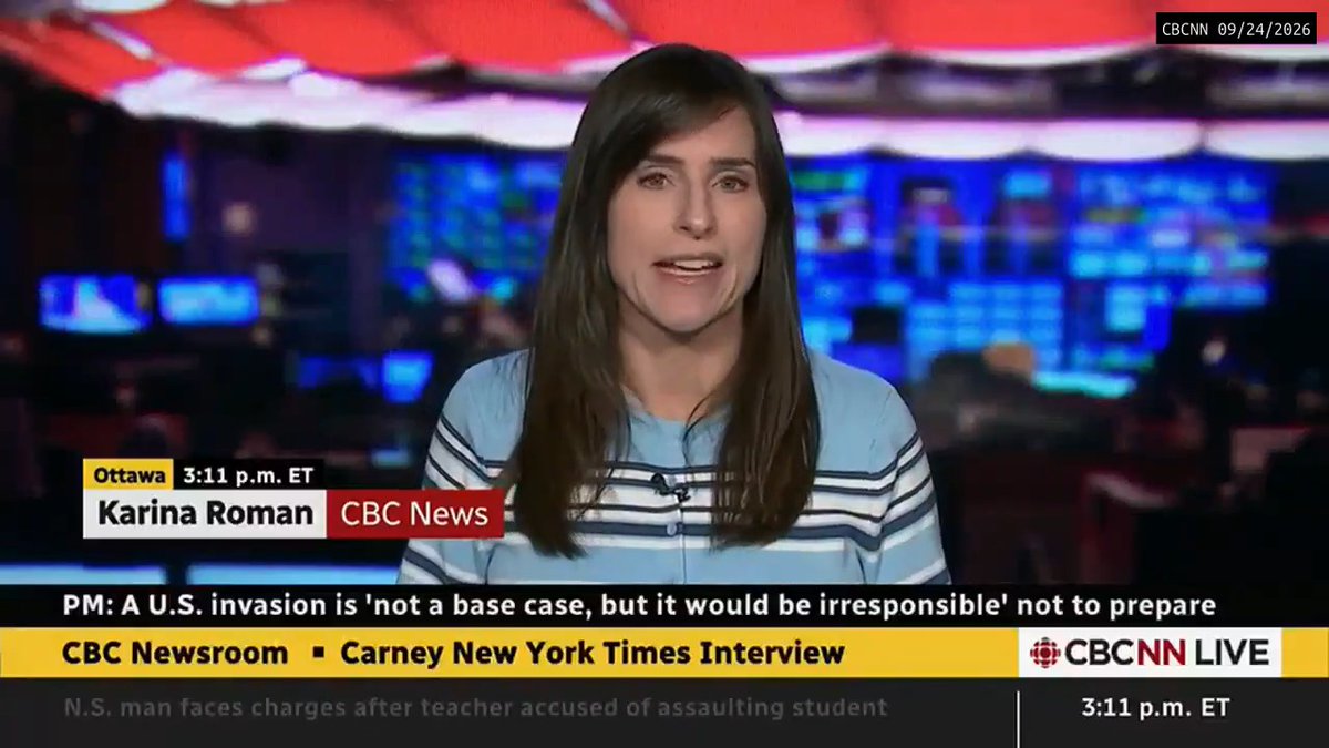 CBC Reporter: "Trump is so unpredictable - can you trust that?" Incredible bravery at the CBC, as a reporter openly questions whether Trump can be trusted about ruling out military action against Canada.