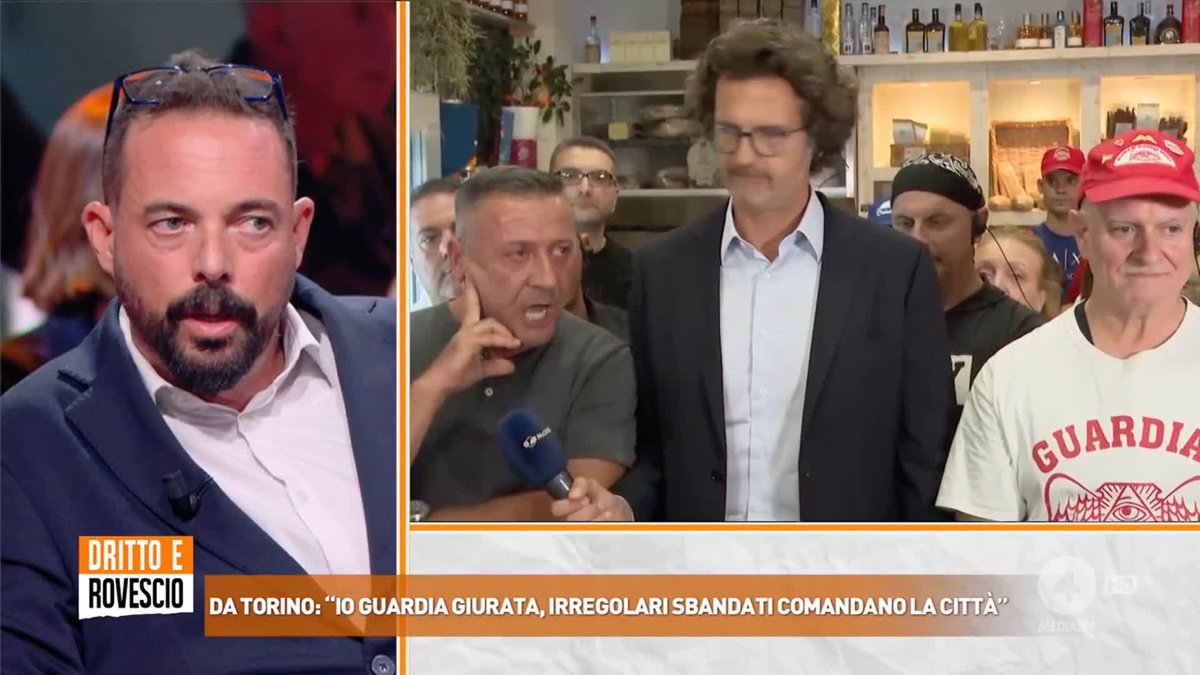 "Cacciari, venga qui la sera a farsi un giro in mezzo ai delinquenti!" Mario, guardia giurata di #Torino, a #drittoerovescio