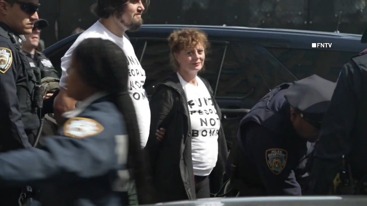 "Susan Sarandon": Porque fue arrestada durante una protesta contra Benjamin Netanyahu en Nueva York