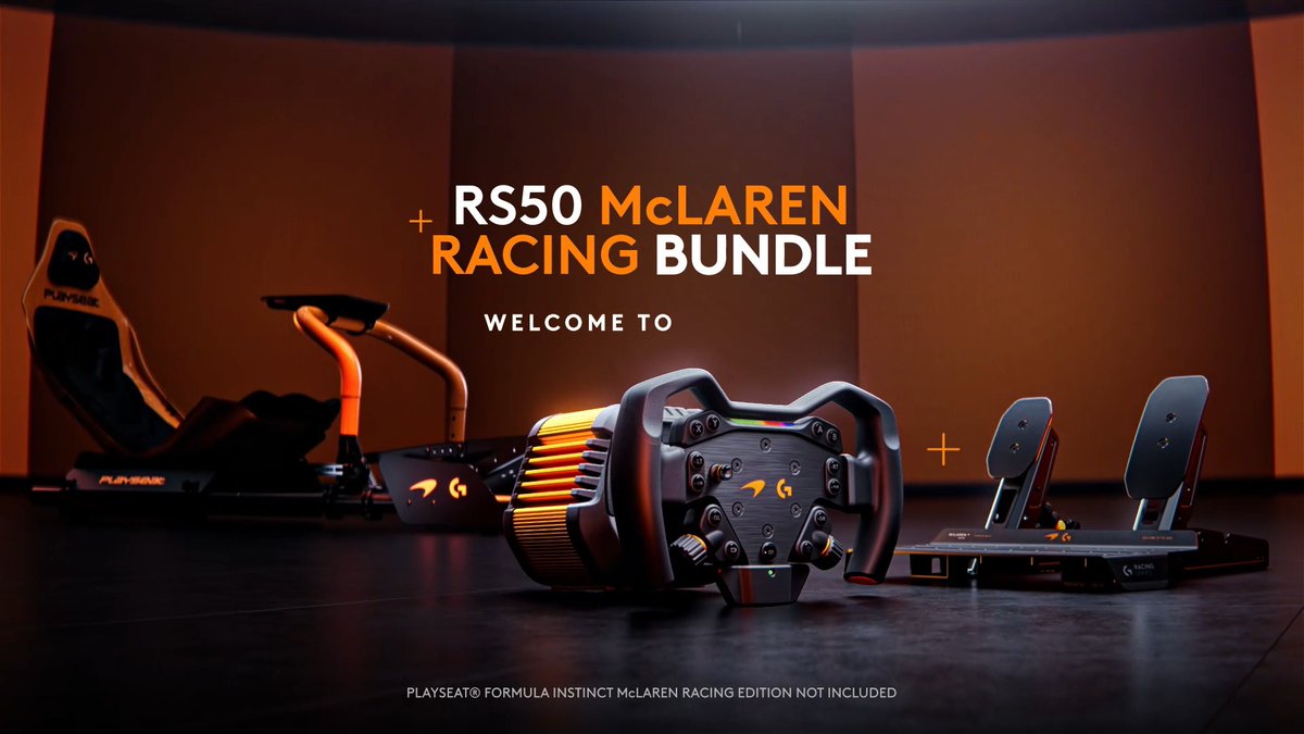 RS50 Direct Drive base. RS Formula Wheel. RS Pedals. Now brought together in the RS50 McLaren Racing Bundle 🤝 Everything you need to start racing 🏁