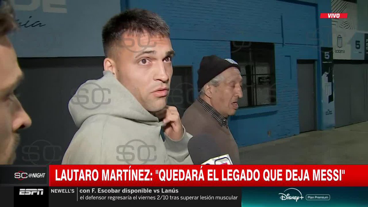"QUEDA EL LEGADO QUE DEJÓ (LEO MESSI) Y DESPUÉS TODOS LOS CHICOS QUE VENIMOS SIEMPRE SUMANDO Y LA GENTE NUEVA" Lautaro Martínez habló sobre la despedida de Messi y el rearmado de la Selección sin el 10 📺 #SportsCenter | ESPN en el Plan Premium de #DisneyPlus