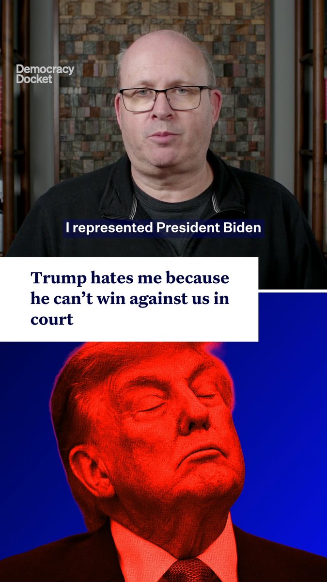 Trump hates Marc Elias because Marc keeps standing up to Trump in court — and winning. “If you think I don’t take pleasure each and every time there is a court ruling against the DOJ and this administration,” Marc says, “well, you’re wrong.” Join our fight: