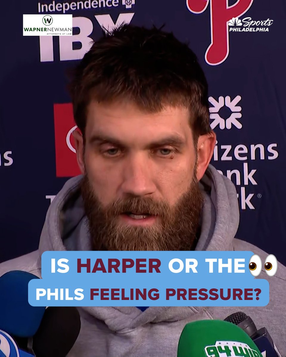 “We’re in the driver’s seat. We’ve got to take care of our business.” Bryce Harper addresses the pressure as the Phillies’ playoff chase heads into the final weekend. | Wapner Newman