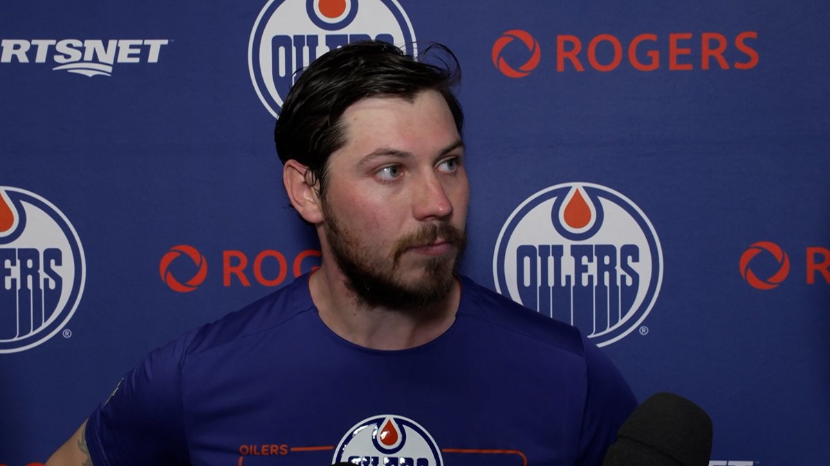 "It's awesome to stand back there and see that effort... They were working hard." Tristan Jarry on the #Oilers in their 2-1 victory over Vancouver. Enterprise | #LetsGoOilers