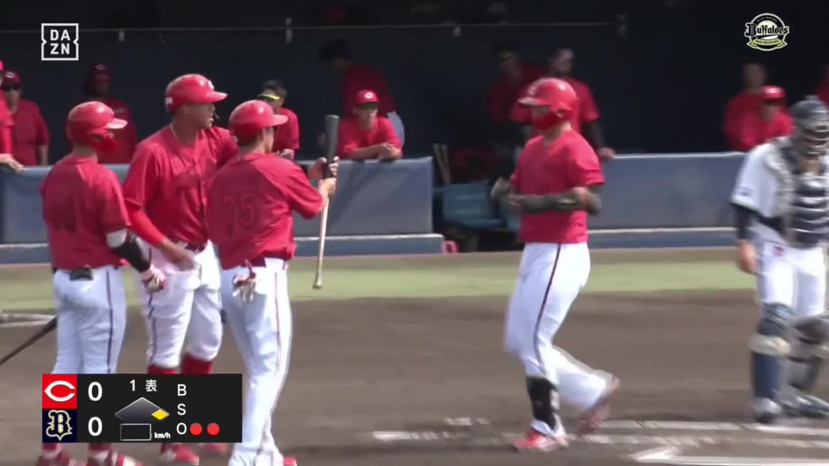あっという間にスタンドイン 仲田侑仁 甘い球を見逃さない！ 第4号ツーランホームラン！ ⚾オリックス×広島（ファーム） #イージースポーツ #carp