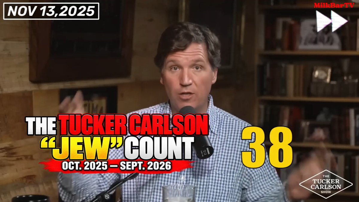 Tucker Carlson this week: “I’m in no sense obsessed with the Jews.” COUNTING EVERY mention of “JEW” by Tucker Carlson AND his guests on The Tucker Carlson Show over the past year to see if that’s true... SPOILER: It’s not.