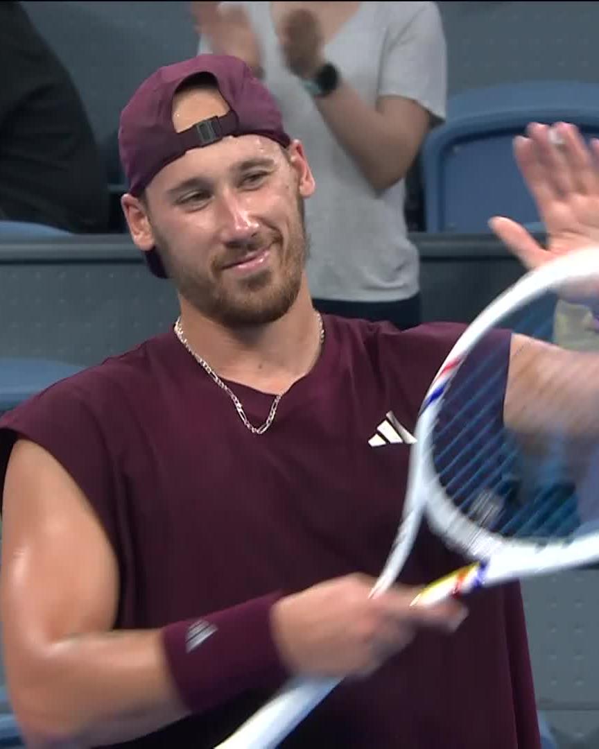 STATEMENT MADE 💪 Kyrian Jacquet takes down No. 3 seed Etcheverry 6-2 6-3 for the biggest win of his career! #HangzhouOpen