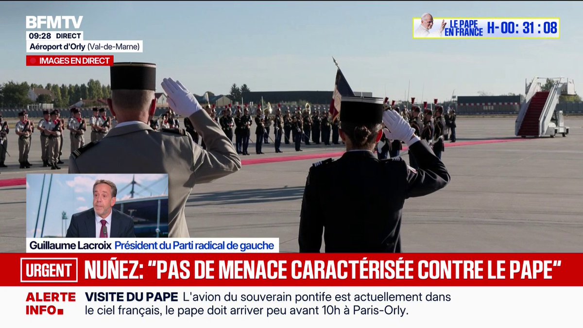 Visite du pape: "C'est un voyage apostolique, l'État n'a rien à faire dans cette affaire", pour Guillaume Lacroix, président du Parti radical de gauche