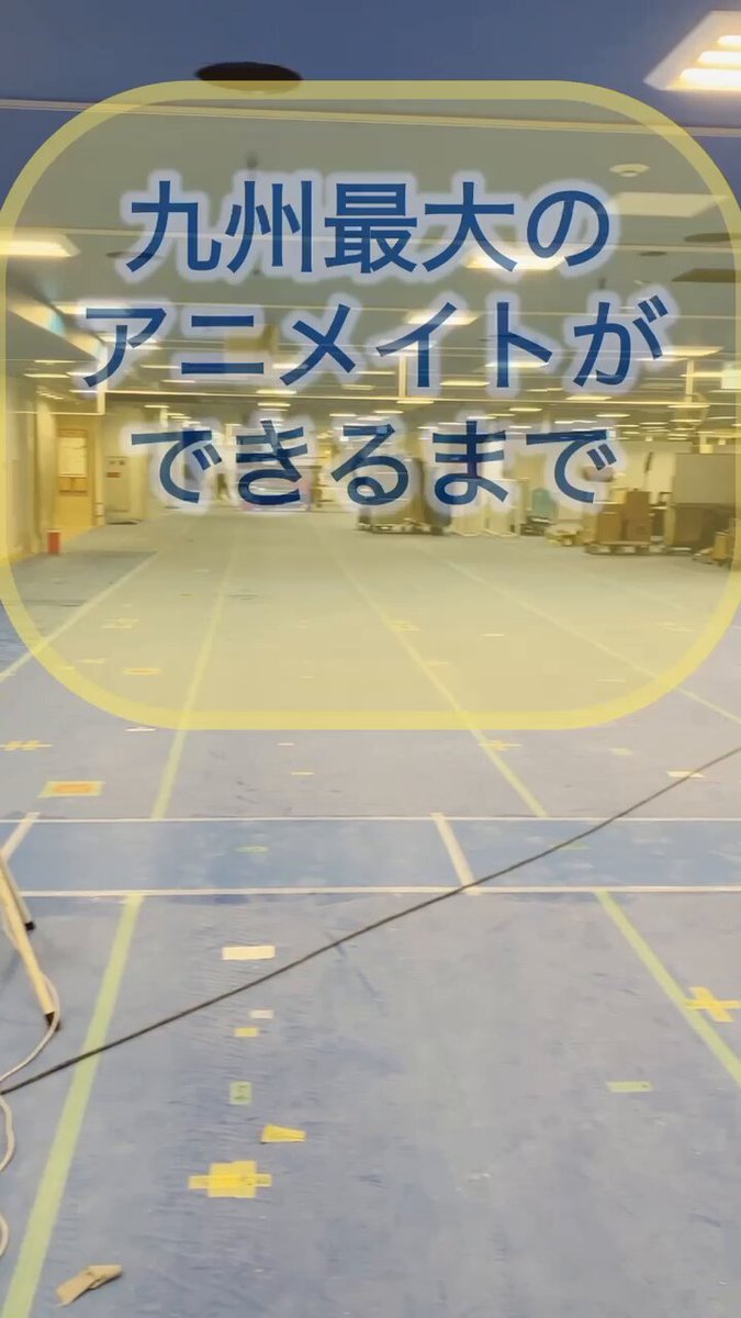 ＼九州最大のアニメイトができるまで②／ 天井が青くなったり壁が立ったり、お店の土台ができてきました👏謎の壁の正体は次回明らかに…！ ぜひ【フォロー】して次回もお楽しみに！👀💙 ＜#アニメイトラシック福岡天神＞ オープン日：2026年10月24日 場所：福岡三越8階 ラシック福岡天神