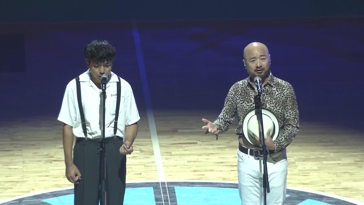国歌斉唱の大役を務めたのは...？ どぶろっく公式 【公式】佐賀バルーナーズ 🏀 📡バスケットLIVEで生配信中 #Bリーグ #りそなグループ