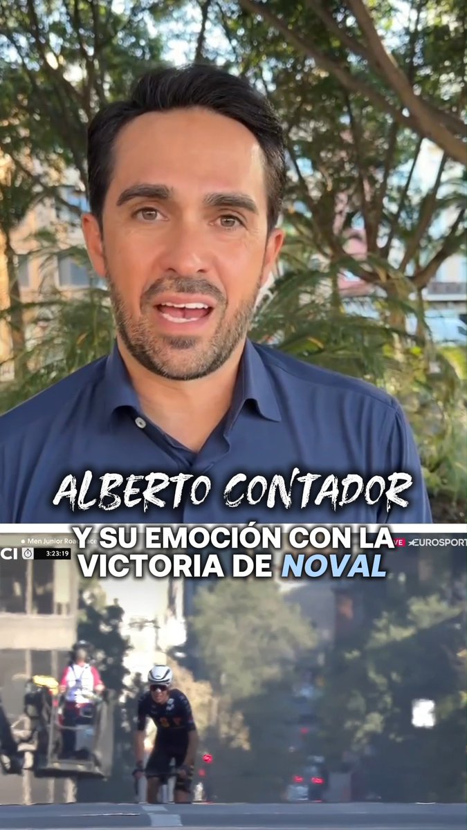 ❤️🔥🇪🇸 Alberto Contador reacciona a la victoria de Benjamín Noval en Montreal: 🥹 "Es todavía más especial para mí a nivel emocional, he compartido días y días con su padre, con Benja... Por eso te emociona tanto" 👀 "Encima celebrándolo así (...) fue un auténtico honor" #Montréal2026 #LaCasaDelCiclismo