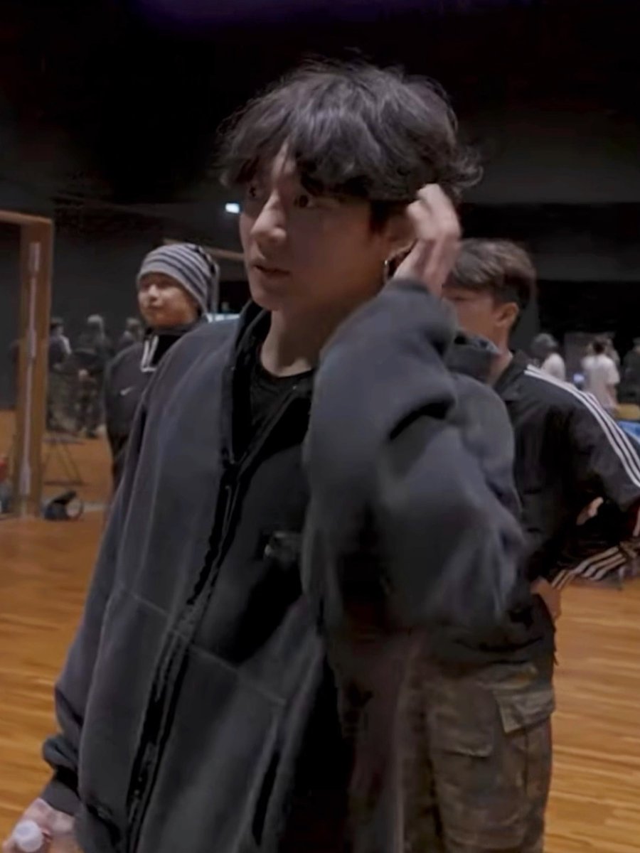jungkook’s fluffy hair era ❤️‍🩹