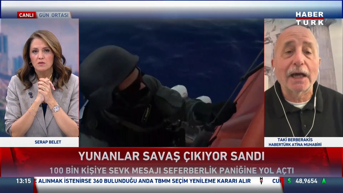 Yunanistan'da "Seferberlik" paniği... 100 bin kişiye gönderilen sevk belgesi endişeye yol açtı. Habertürk Atina Muhabiri Taki Berberakis #GünOrtası'nda değerlendirdi.