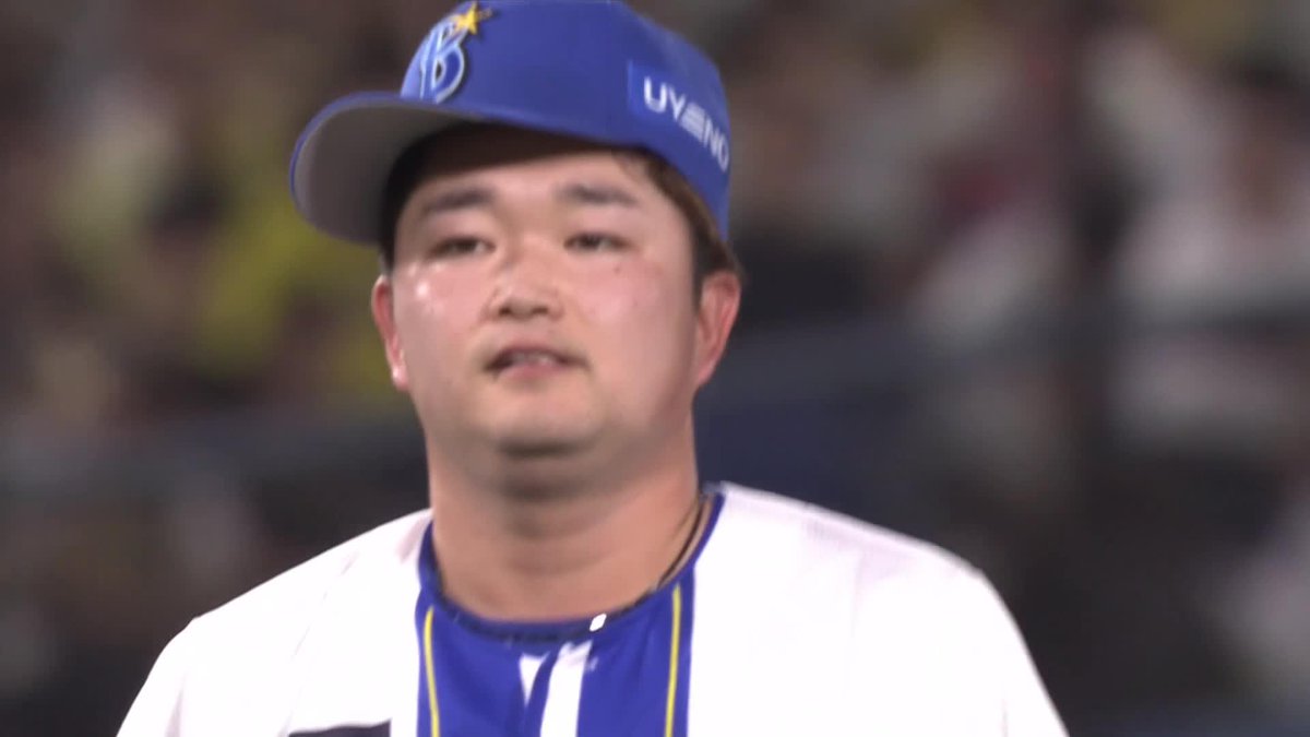最後はストレート ズバッと決まった 石田裕太郎 今季最多10個目の奪三振 ⚾️DeNA×阪神 #baystars #だったらDAZN