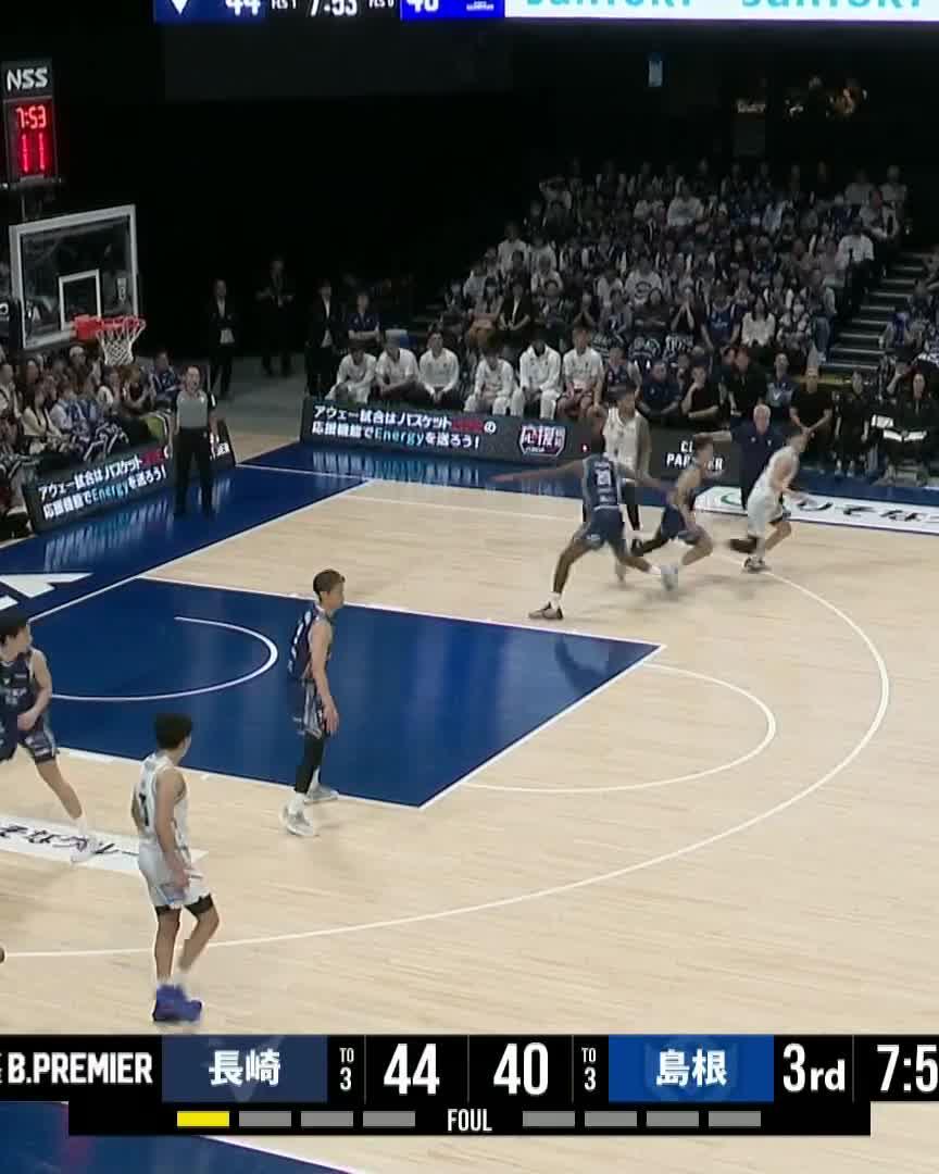 後半戦の最初の一撃は #上田隼輔 🏀❤️‍🔥 📡バスケットライブにて配信中 #島根スサノオマジック