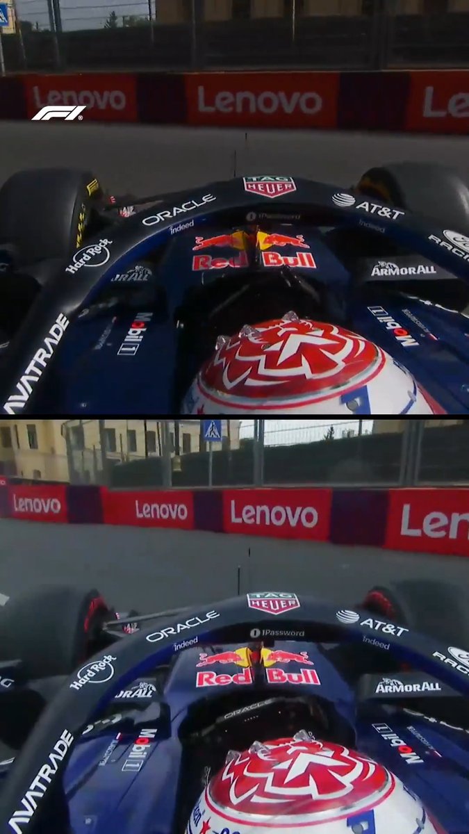 180° perfection 👌 #F1 #AzerbaijanGP Max Verstappen