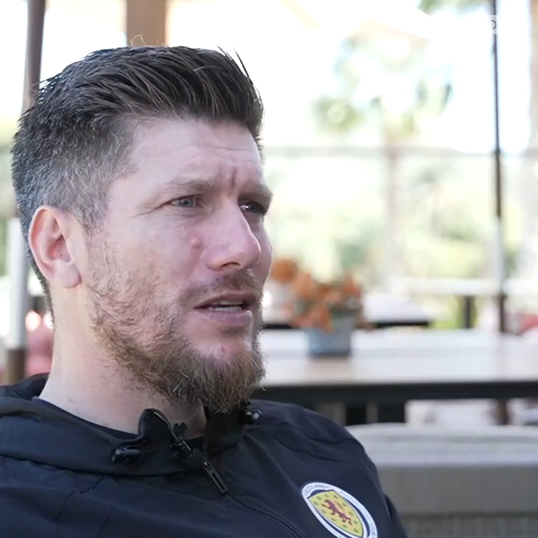 🗣️ "Be brave on the pitch, on and off the ball, and apply the game plan." Scotland head coach Sebastien Pocognoli looks ahead to his first game in charge against Slovenia on Saturday 🏴