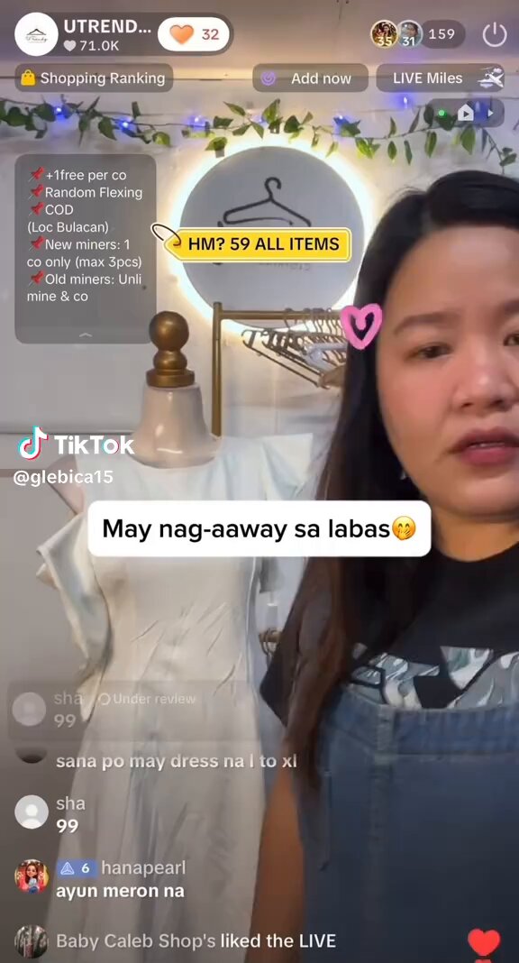 Teh inuna pa ang maki tsismis kesa sa mga nabili. Haha