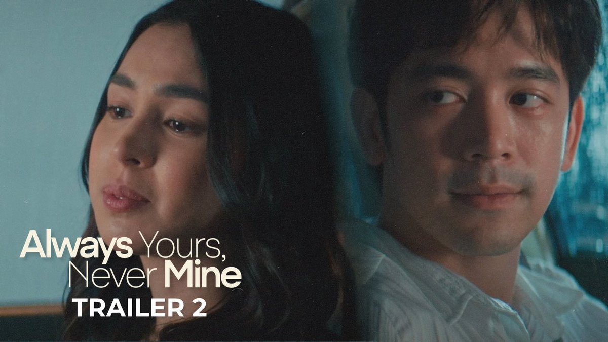 How do you let go of a love that was never yours? 💔 A love story for the yearners, the passionate, the brave. Experience the love you'll never stop longing for in the cinemas! 🎬 Get your tickets at #AlwaysYoursNeverMine — a film by Cathy Garcia-Sampana. Starring Joshua Garcia and Julia Barretto. In cinemas beginning September 30. 🌙 #AlwaysYoursNeverMineNewTrailer