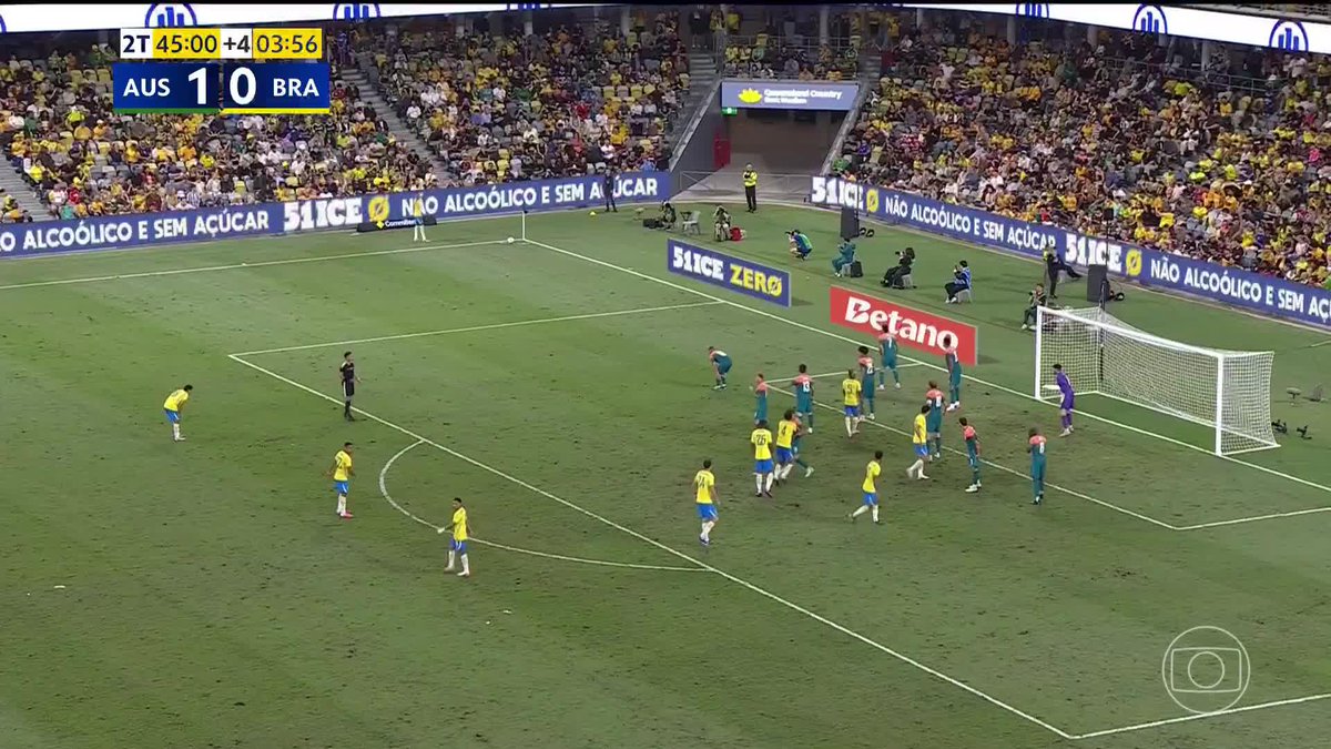 No último minuto, Rayan deixa tudo igual de cabeça! #selecaobrasileira #Brasil #Australia #amistoso #futebol