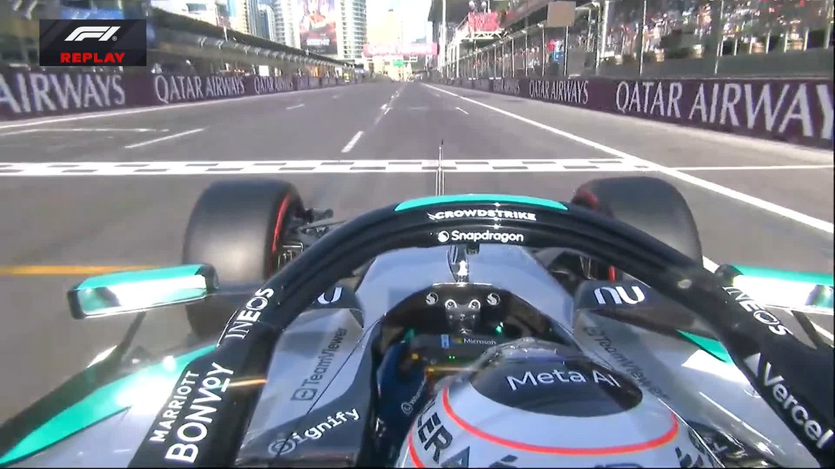 ⏪ Rewind to Antonelli's moment at Turn 1 that ended his qualifying #F1 #AzerbaijanGP
