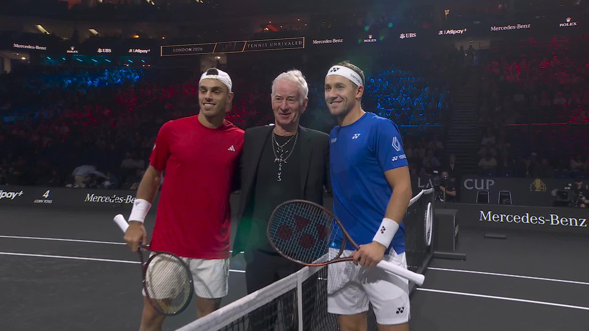 Let the games begin 🔵🔴 Ruud vs Cerundolo kicks off the 2026 #LaverCup Laver Cup