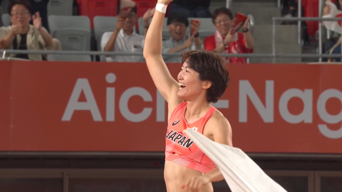 / #アジア大会愛知名古屋 📺#TBS 系列独占生放送中✨🎌 \ ✨🇯🇵日本新で🥇金メダル!✨ ✅🏃♀️陸上 女子棒高跳 🔥決勝🔥 🇯🇵#諸田実咲 4m55 自身の記録を4cm更新👏 📺放送スケジュールはコチラ 💻U-NEXTで複数チャンネル同時生配信▷ 📲TVerでもLIVE配信▷ © Olympic Council of Asia 2026 #陸上