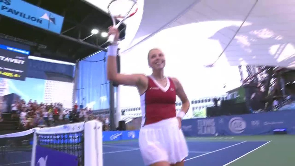everybody is talking about anett kontaveits run to the cleveland trophy today