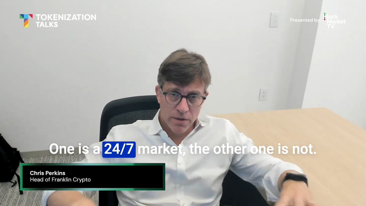 24/7 markets are here. It will be slowly then all at once. Christopher Perkins 🦅🌎⚓️NYC explains on Tokenization Talks with Louis Sykes.