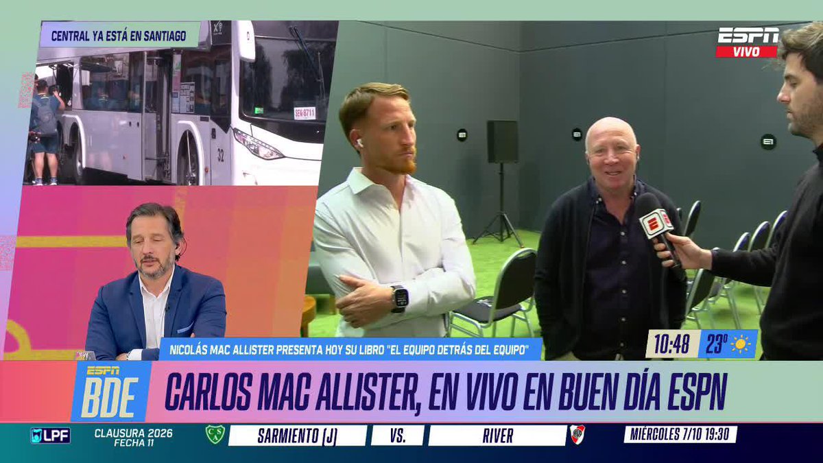 "CREO QUE DEMOSTRÓ QUE LO MERECE" Carlos Mac Allister dejó este brillante análisis tras la decisión de Liverpool de no renovarle a Alexis. 📺 Mirá #BuenDíaESPN por ESPN en el Plan Premium de Disney+ Latinoamérica