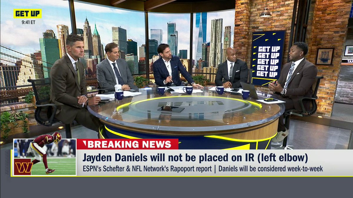 BREAKING NEWS: Jayden Daniels will not be placed on IR. Dan Orlovsky, DonteHitner31, Peter Schrager and Harry Douglas weigh in on the decision.
