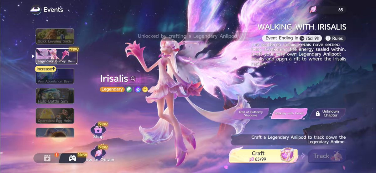 The Irisalis grind is officially on 🌸 You need 99 Irisalis Petals to craft the Legendary Aniipod, and some of the ways to get them are on a weekly rotation. How many petals are you sitting on right now? #Aniimo #Irisalis #AniimoGame