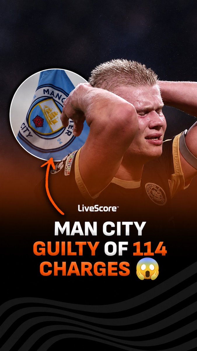 Man City have been found guilty on 114 of their 115 FFP breaches in the Premier League 😳❌ What do you think their punishment will be? 🔜