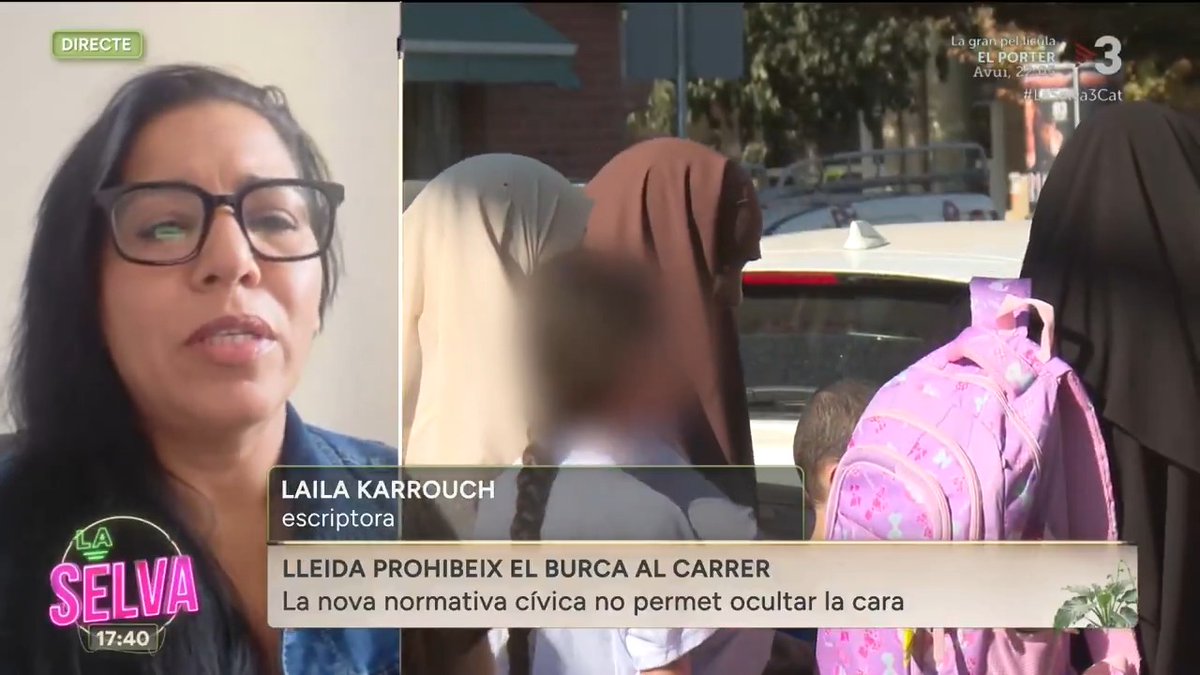🟢 "Quan hi ha eleccions aquest és el tema estrella. Prohibir és anul·lar llibertats" Laila Karrouch, escriptora, sobre la decisió del ple de la Paeria de prohibir el vel integral als espais públics. #LaSelva3Cat ▶