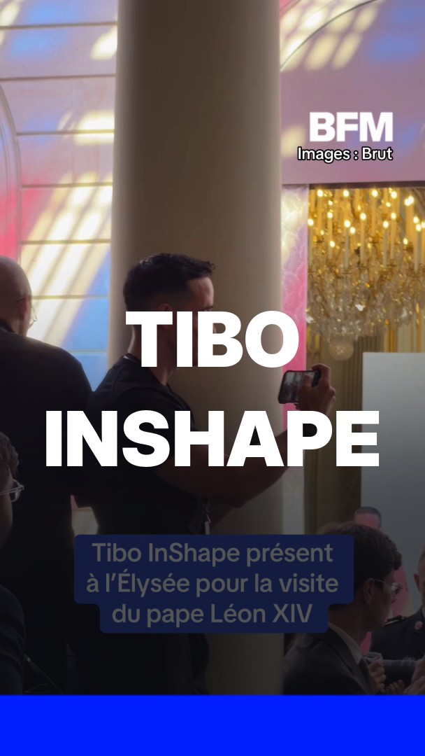 Le youtubeur Tibo InShape était présent à l'Élysée pour la visite du pape Léon XIV