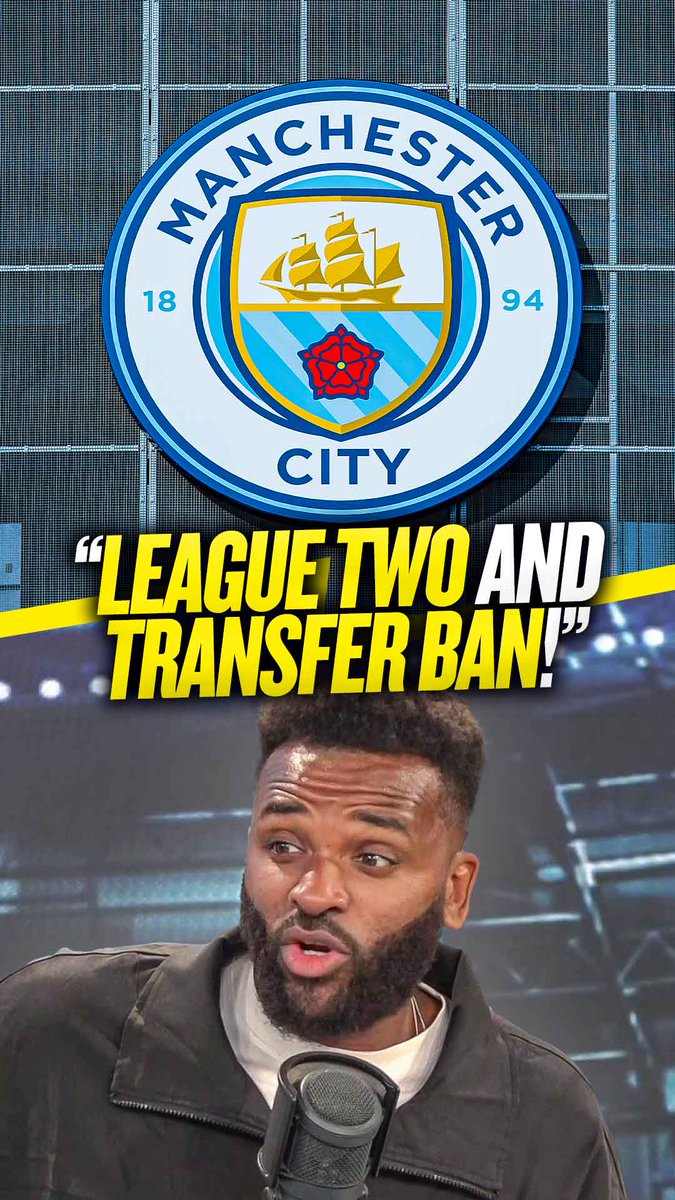 ⬇️ Sent to League Two ❌ 5-year transfer ban 👋 Exodus of stars Darren Bent insists #MCFC deserve a huge punishment after being found guilty of the majority of their 115 charges of financial breaches! 👀