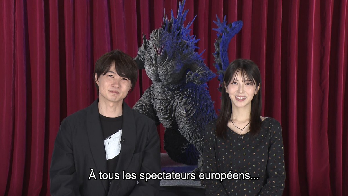 Vous avez un message de la part du casting 🎬 Les acteurs Ryunosuke Kamiki et Minami Hamabe sont de retour dans GODZILLA MINUS ZERO, la première production japonaise #FilméPourImax 🗓️ Rendez-vous dès le 4 novembre au cinéma ! 🦖