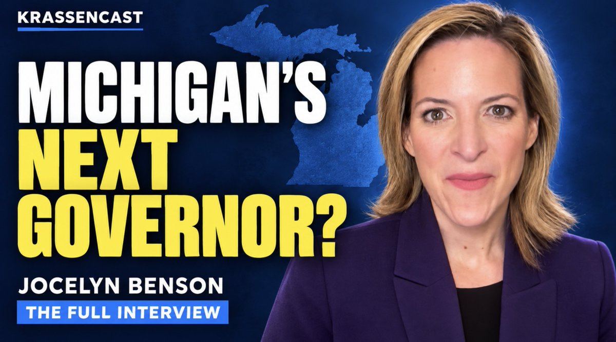 MICHIGAN’S NEXT GOVERNOR? I sat down with Jocelyn Benson to ask how she’d lower your bills, take on Trump and handle the AI boom. Her warning about 2028 stood out. Watch the full interview and her rapid-fire answers on Trump, Musk and John James. Watch our full conversation below.
