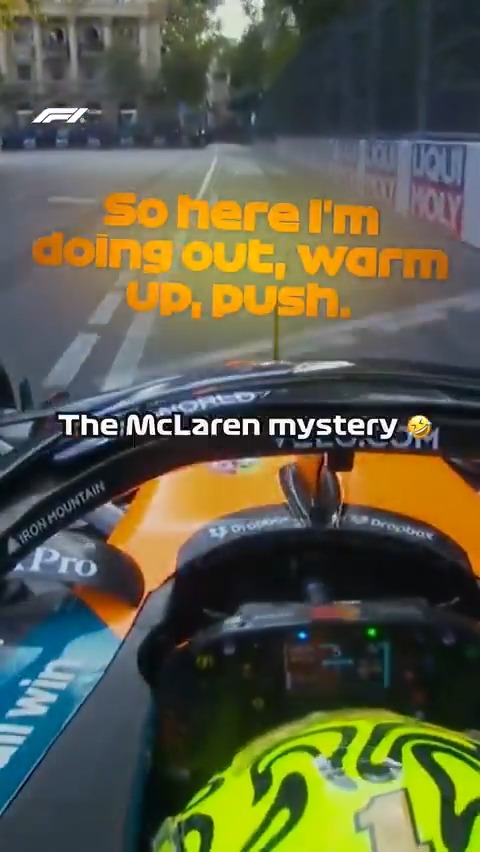 McLaren mind games?! 😄 #F1 #AzerbaijanGP