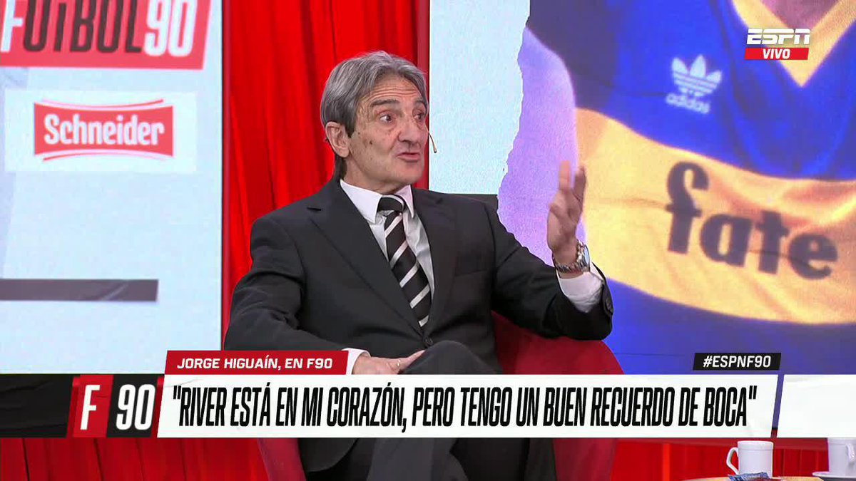 "BOCA ES PASIÓN, RIVER ES UN CLUB MUCHO MÁS SOCIAL" ¿Coincidís con Jorge Higuaín? 📺 Mirá #ESPNF90 por ESPN en el Plan Premium de Disney+ Latinoamérica