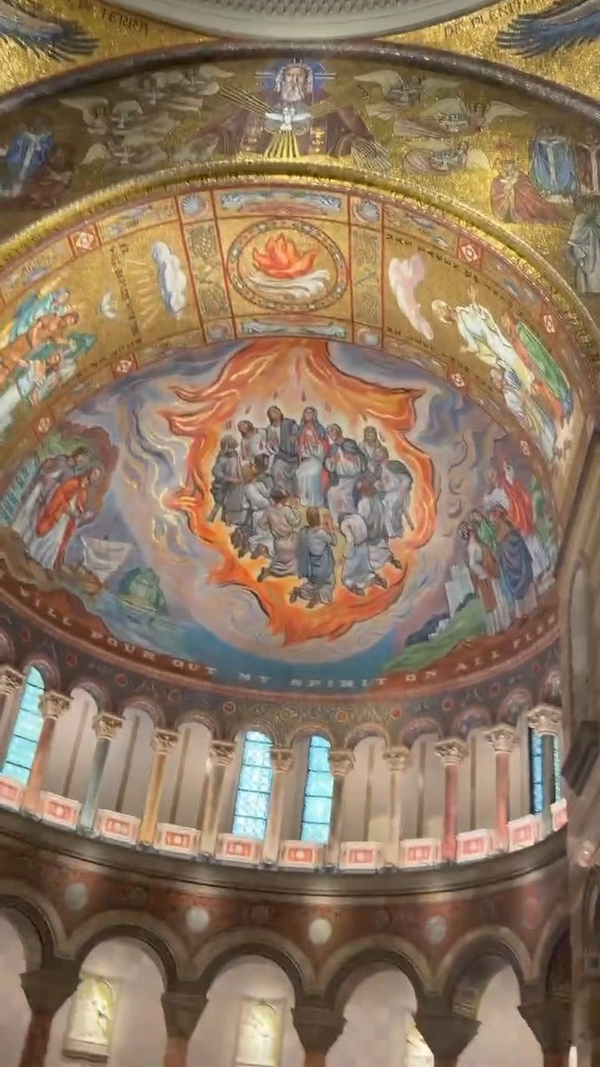 Every inch of these walls was made to lift your eyes to heaven. Tens of millions of tiny mosaic tiles, all put in place by hand. The Cathedral Basilica of St. Louis. Lord, let beauty draw us closer to You. 🙏
