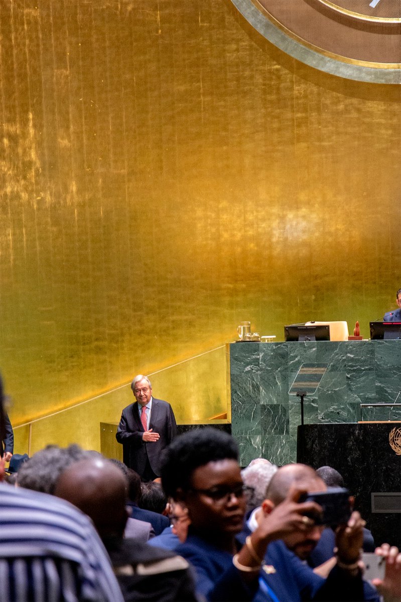 I have less than 100 days left in office as United Nations Secretary-General & I will carry a spirit of resolve & determination through each of them. But commitment to UN values is greater than any office & endures beyond any title. So even when I am no longer Secretary-General, be sure of this: I'll keep championing the conviction that peace is possible, human dignity is universal, the power of law must prevail over the law of power & our common future is worth fighting for. I will never, ever give up.