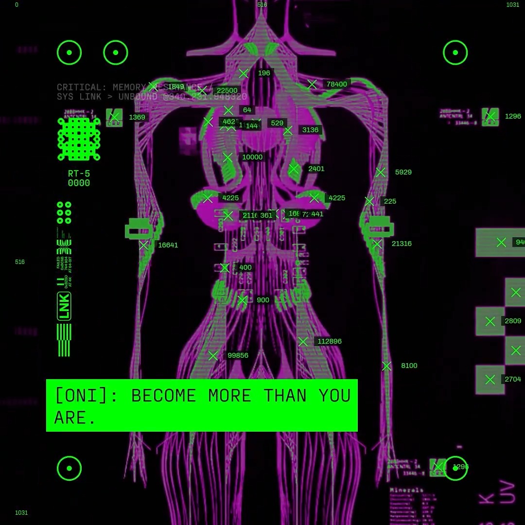 FILE TYPE: Archived Recording PERIOD: Present Day SPEAKERS: ONI [ID: ONI] TOPIC: Runner Ad SUMMARY: A CyberAcme advertisement to become a Runner.