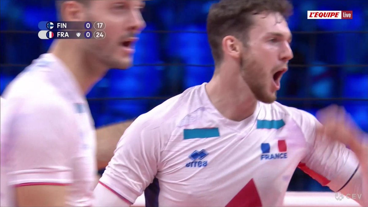 🏐🇫🇷 Le premier set pour les Bleus ! Le direct sur L'Équipe live > #lequipeVOLLEY
